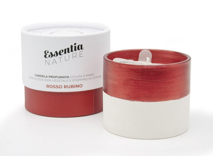 Christmas Scented Candle 100g - Le Ceramiche Festive Collection - Ruby Red