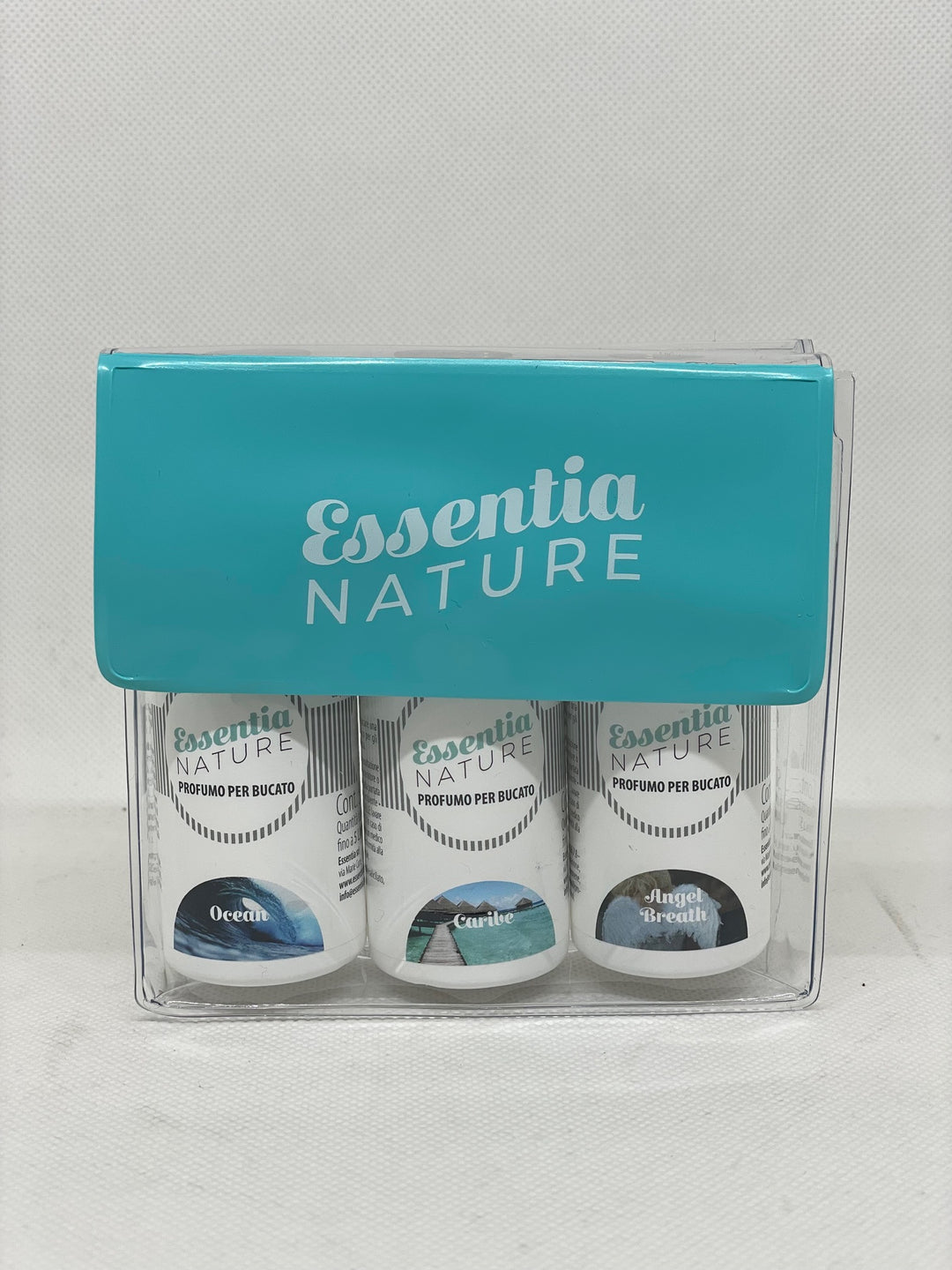 Essentia Luxury Gift Pouch containing 3 bottles of 50 ml Fragrances: Ocean - Angel Breath - Caribe