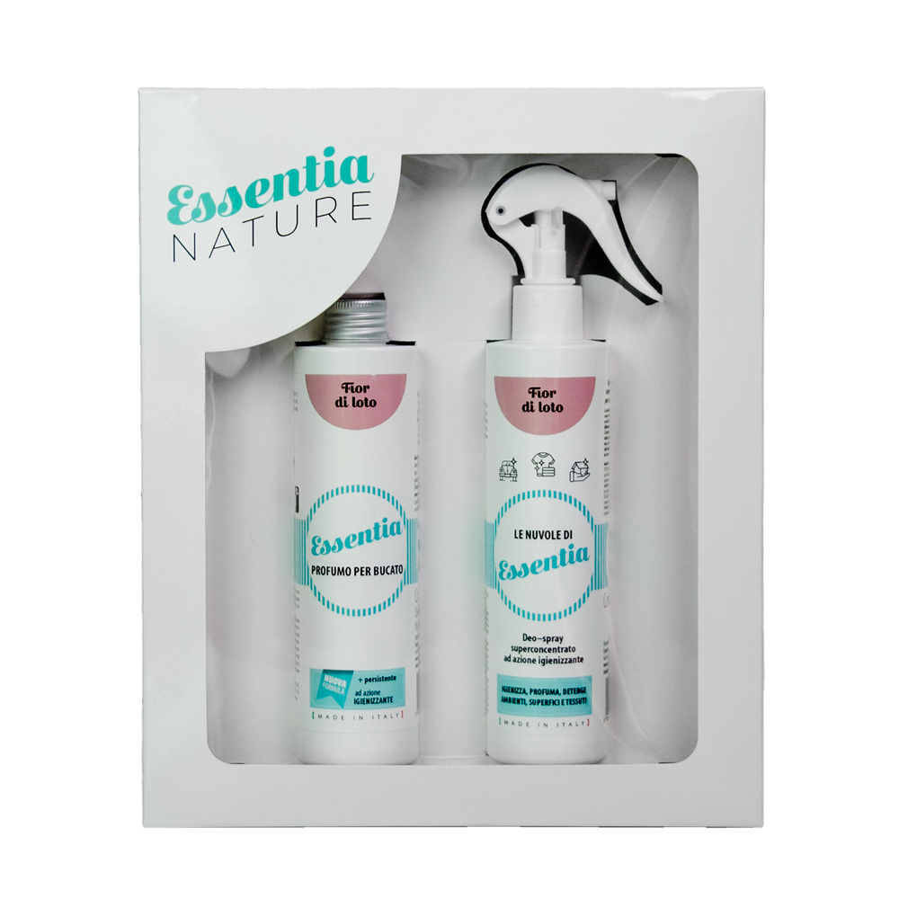 Gift Box Nuvole + Profumo Bucato 250 ml - Fior di Loto