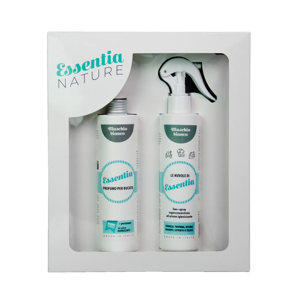 Gift Box Nuvole + Profumo Bucato 250 ml - Muschio Bianco